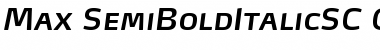 Max-SemiBoldItalicSC Regular Font
