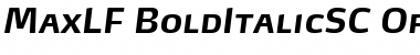 MaxLF-BoldItalicSC Font