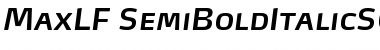 MaxLF-SemiBoldItalicSC Regular Font