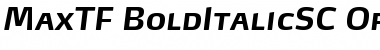 MaxTF-BoldItalicSC Regular Font