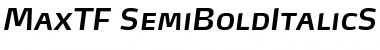 MaxTF-SemiBoldItalicSC Regular Font