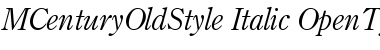 Century Old Style Font
