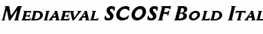 Mediaeval SCOSF Bold Italic Font