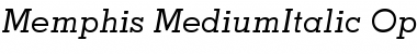 Memphis Medium Italic Font