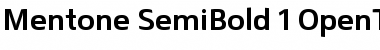 Mentone SemiBold Font