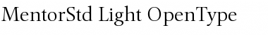 Mentor Std Light Font