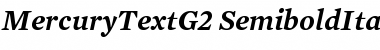 Mercury Text G2 Semibold Italic
