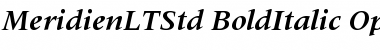 Meridien LT Std Font