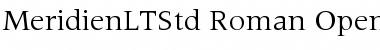 Meridien LT Std Roman Font