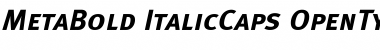 Meta Bold Caps Italic