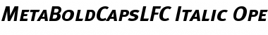 MetaBoldCapsLFC Italic Font