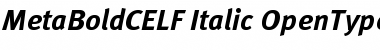MetaBoldCELF Italic