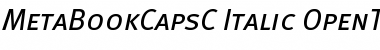 MetaBookCapsC Italic Font