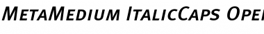 Meta Medium Caps Italic