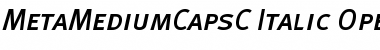 MetaMediumCapsC Italic