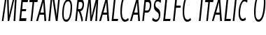 MetaNormalCapsLFC Italic Font