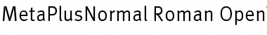 MetaPlusNormal- Roman Font