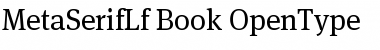 MetaSerifLf-Book Regular Font