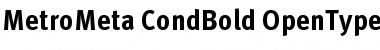 MetroMeta CondBold Font