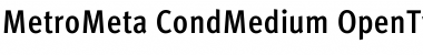 MetroMeta CondMedium Font