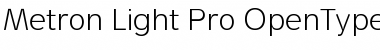 Metron Light Pro Font