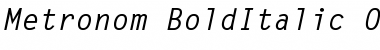 Download Metronom-BoldItalic Font