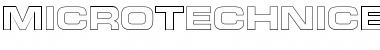 Micro TechnicExtBoldOutline Font