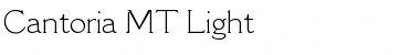 Cantoria MT Light Regular Font