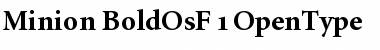 Minion Bold OsF Font