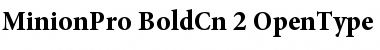 Minion Pro Bold Cond Font