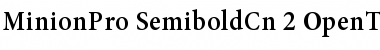 Minion Pro Semibold Cond