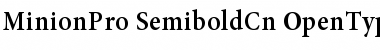 Minion Pro Semibold Cond Font