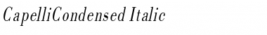 CapelliCondensed Italic