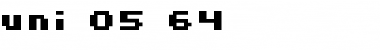 uni 05_64 Regular Font