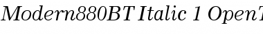 Modern 880 Italic