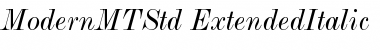 Monotype Modern Std Extended Italic