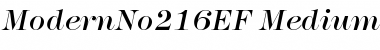 ModernNo216EF MediumItalic Font