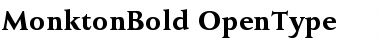 MonktonBold Regular Font