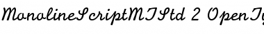 Download Monoline Script MT Std Font