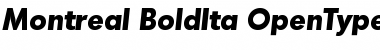 Montreal-BoldIta Regular Font