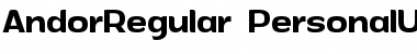 Andor PersonalUse Font