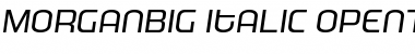 MorganBig Italic Font