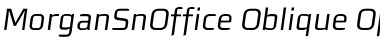 MorganSnOffice Oblique Font