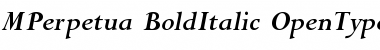Perpetua Bold Italic Font