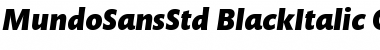 Mundo Sans Std Black Italic