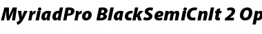 Myriad Pro Black SemiCondensed Italic
