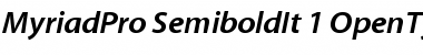 Myriad Pro Semibold Italic