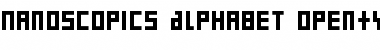 Nanoscopics Alphabet Font