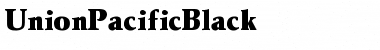 UnionPacificBlack Regular Font