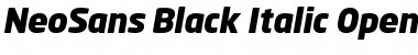 NeoSans Black Italic